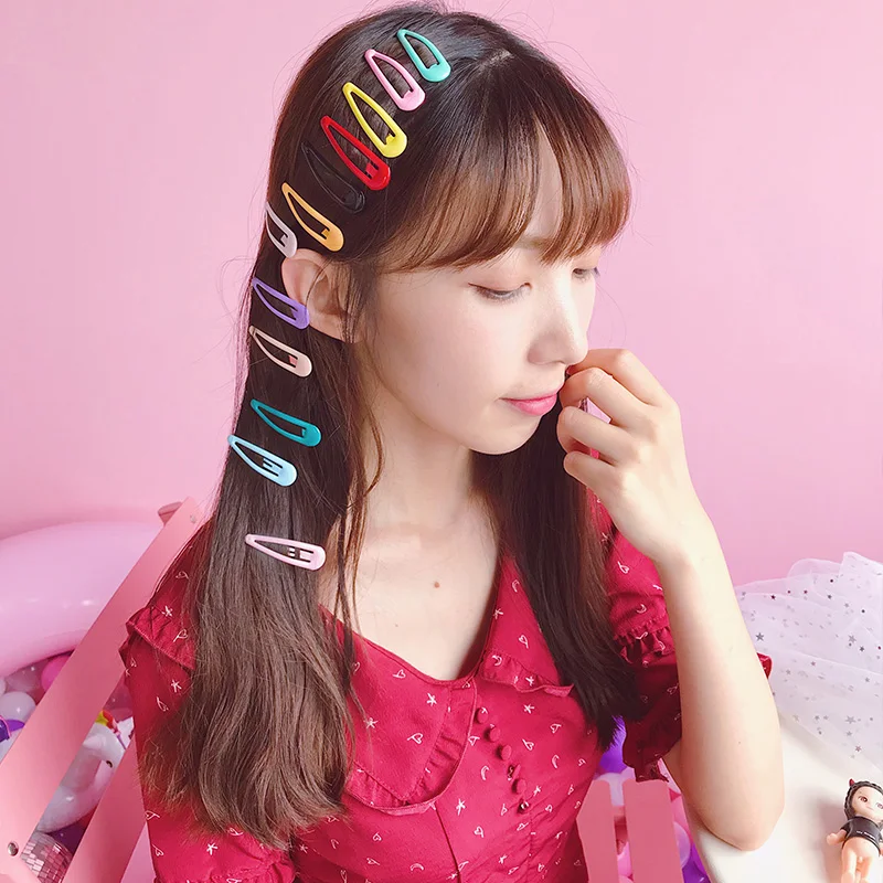 Fashion Girls Kids Hair Clip Unique Allergy Free 8 Colors BB Clips Headwear Dreamlike Gradation Powder Hair Accessories 1 Pair