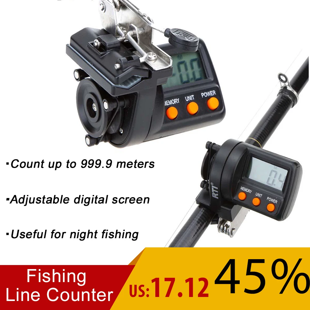 999.9m Digital Display Fishing Line Counter for Fishing Electronic Fishing line Depth Finder counter feeder fishing tackle
999.9m Digital Display Fishing Line Counter for Fishing Electronic Fishing line Depth Finder counter feeder fishing tackle