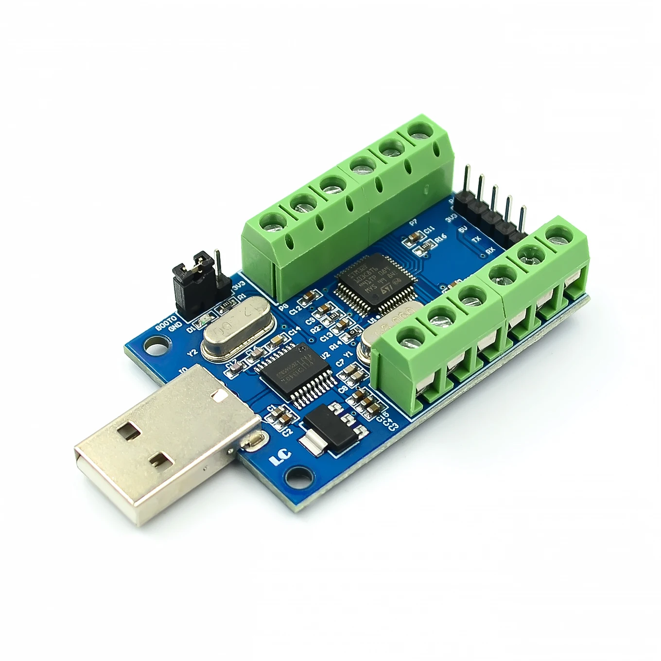 STM32F103C8T6 USB Interface 10 Channel 12Bit AD Sampling Data Acquisition STM32 UART Communication ADC Module
STM32F103C8T6 USB Interface 10 Channel 12Bit AD Sampling Data Acquisition STM32 UART Communication ADC Module