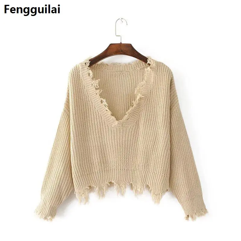 2018 Spring Autumn Sweaters Women Fashion Sexy V -Neck Sweater Loose Sweater Pullover 3 Colors
2018 Spring Autumn Sweaters Women Fashion Sexy V -Neck Sweater Loose Sweater Pullover 3 Colors