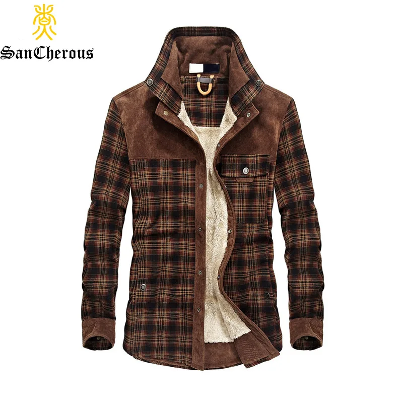 2019 Dropshipping Men 100% Cotton Liner Casual Winter Jacke Men Outerwear Plaid Thick Wool Liner Autumn Winter Fleece Jacket
2019 Dropshipping Men 100% Cotton Liner Casual Winter Jacke Men Outerwear Plaid Thick Wool Liner Autumn Winter Fleece Jacket