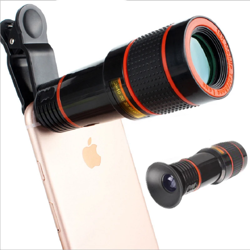 8X 12X Zoom Telephoto Lens 4K HD Monocular Telescope Phone Camera Lens for IPhone Xs Max XR X 8 7 Plus Samsung Xiaomi Smartphone
8X 12X Zoom Telephoto Lens 4K HD Monocular Telescope Phone Camera Lens for IPhone Xs Max XR X 8 7 Plus Samsung Xiaomi Smartphone