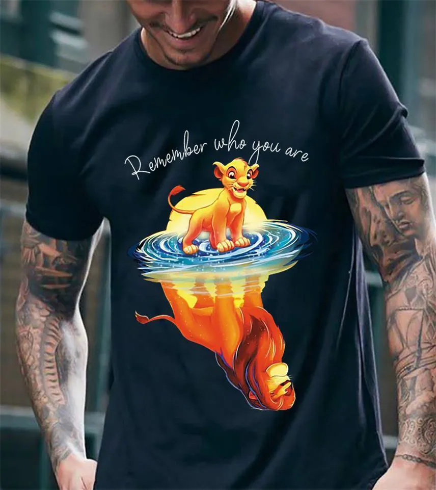 The Lion King Remember Who You Are T Shirt Navy Cotton Men Cartoon T-shirt Men Unisex New Fashion Tshirt Outdoor Wear
The Lion King Remember Who You Are T Shirt Navy Cotton Men Cartoon T-shirt Men Unisex New Fashion Tshirt Outdoor Wear