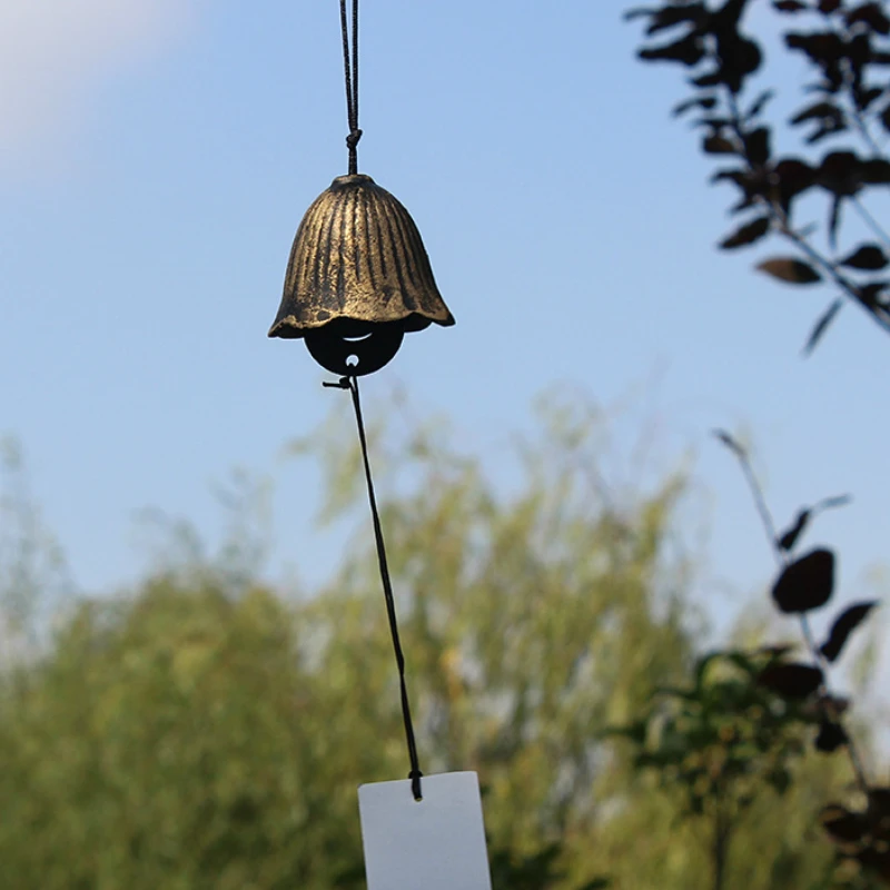 Japanese Nambu Cast Iron Wind Chime Fengshui Golden Retro iron Temple Bells Hanging decorations
Japanese Nambu Cast Iron Wind Chime Fengshui Golden Retro iron Temple Bells Hanging decorations