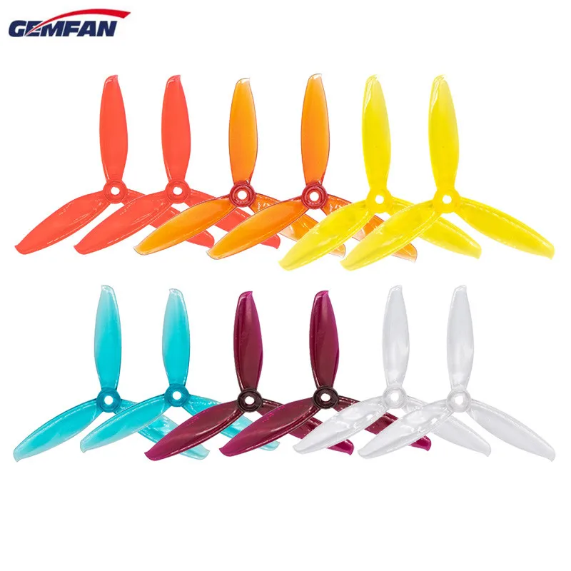 

4pcs/2 pairs Gemfan Windancer 5043 5*4.3mm 5 Inch PC 3-blade Propeller CW CCW for 2205-2306 Motor For FPV Racing Drone Freestyle