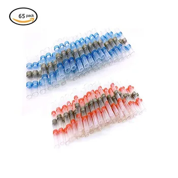 65pcs Solder Seal Wire Connectors Heat Shrink Electrical TerminalsAssorted Insulated Waterproof Butt Connector set (40 Red 25 Bl
65pcs Solder Seal Wire Connectors Heat Shrink Electrical TerminalsAssorted Insulated Waterproof Butt Connector set (40 Red 25 Bl