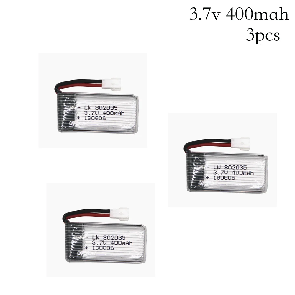 3 шт./лот 7 V 400mah 30c Lipo батарея для H107 H31 KY101 E33C E33 U816A V252 H6C 25C RC Quadcopter 802035 30C v | Игрушки и