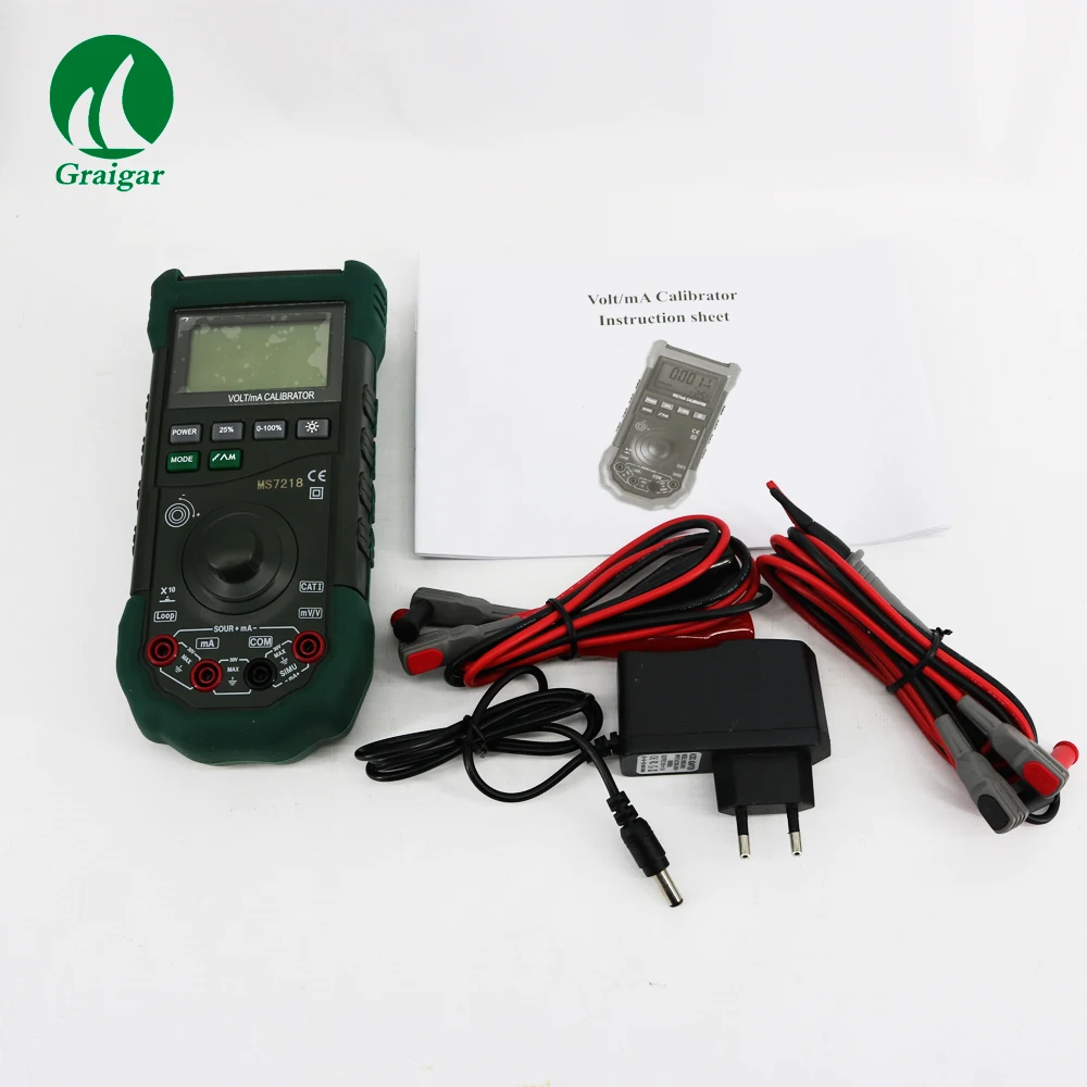 Volt/mA Calibrator Digital Portable Volt mA Process Calibrator MS7218 for loop checks
Volt/mA Calibrator Digital Portable Volt mA Process Calibrator MS7218 for loop checks