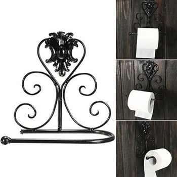 Vintage Black Paper Holder Iron Toilet Paper Roll Holder Bathroom Wall Mount Rack Toilet Paper Holder Bathroom Accessories
Vintage Black Paper Holder Iron Toilet Paper Roll Holder Bathroom Wall Mount Rack Toilet Paper Holder Bathroom Accessories