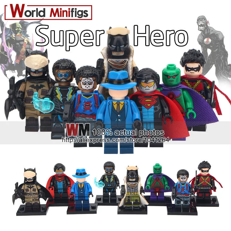 1 Set of DC Super Hero Red Son Batman The Question Robin Wild Dog Building Blocks Toys for Children Gifts WM6038
1 Set of DC Super Hero Red Son Batman The Question Robin Wild Dog Building Blocks Toys for Children Gifts WM6038