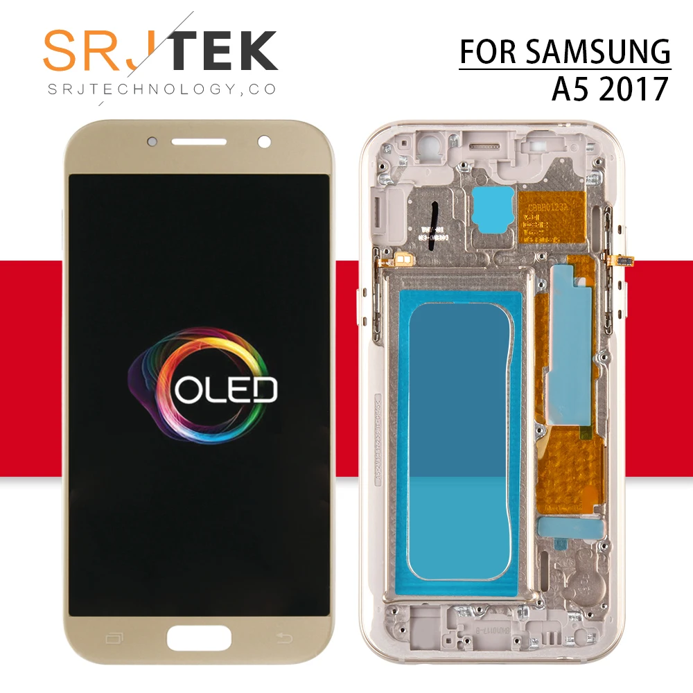 OLED For SAMSUNG A5 2017 Display Touch Digitizer Sensor Glass Assembly With Frame For GALAXY A5 2017 A520 A520F LCD SM-A520F
OLED For SAMSUNG A5 2017 Display Touch Digitizer Sensor Glass Assembly With Frame For GALAXY A5 2017 A520 A520F LCD SM-A520F