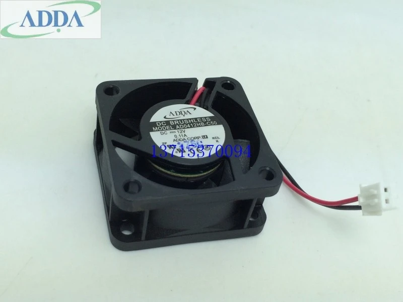 

FOR ADDA AD0412HB-C50 dual ball bearing 12V 0.11A 4CM 4020 power supply heatsink silent cooling fan