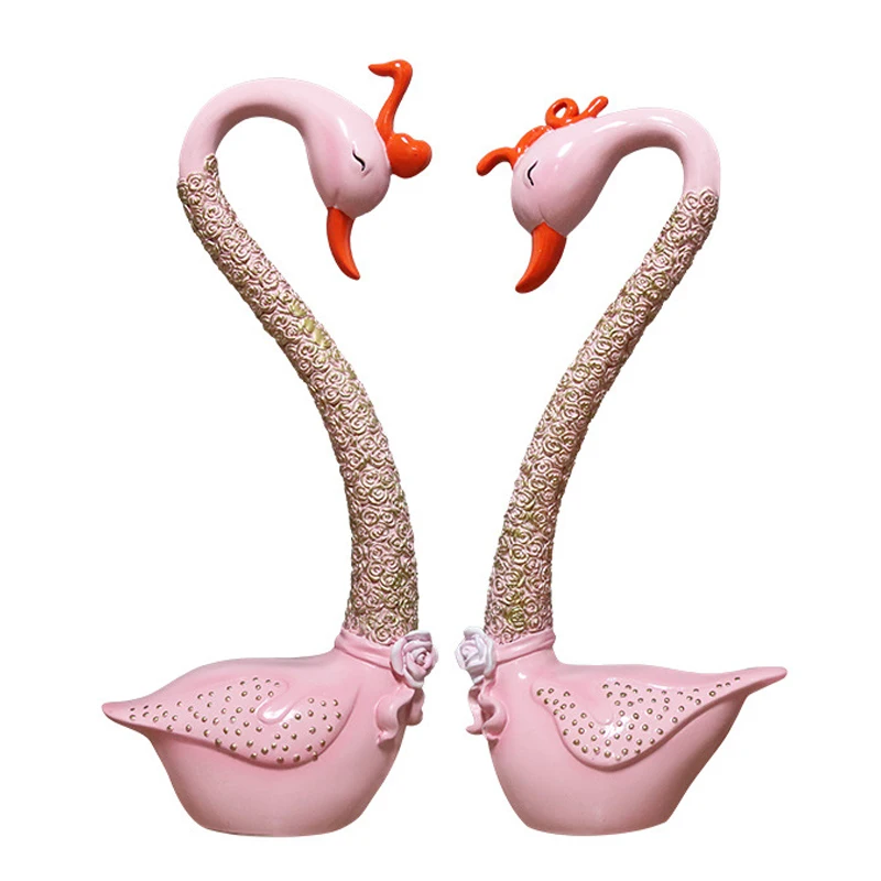 2PCS/Set Sweet Couple Swan Statue Figurine Little Crafts Ornament Figure Miniatures DIY Home Room Desk Decor Wedding Resin Gifts
2PCS/Set Sweet Couple Swan Statue Figurine Little Crafts Ornament Figure Miniatures DIY Home Room Desk Decor Wedding Resin Gifts