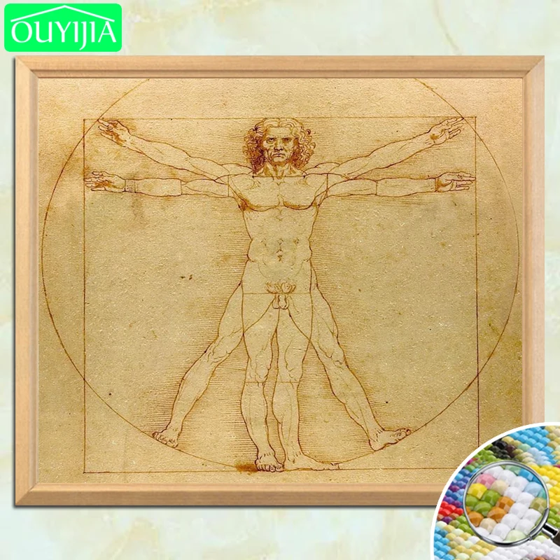 Da Vinci Famous Painting "Uomo vitruviano" 5D DIY Diamond Painting Full Square Diamond Embroidery Rhinestones Mosaic Picture
Da Vinci Famous Painting "Uomo vitruviano" 5D DIY Diamond Painting Full Square Diamond Embroidery Rhinestones Mosaic Picture