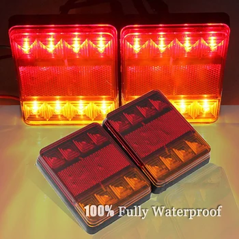 12V 8 LED Trailer Light Stop Tail Indicator 8 LEDS Rear Tail Lights Kit Car Truck
12V 8 LED Trailer Light Stop Tail Indicator 8 LEDS Rear Tail Lights Kit Car Truck