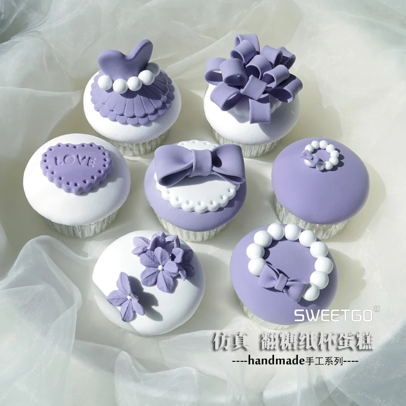 Set of 7pcs Purple Simulation Fondant Cake/Cupcake model, Artificial Cakes for Window display/Photography props~~
Set of 7pcs Purple Simulation Fondant Cake/Cupcake model, Artificial Cakes for Window display/Photography props~~