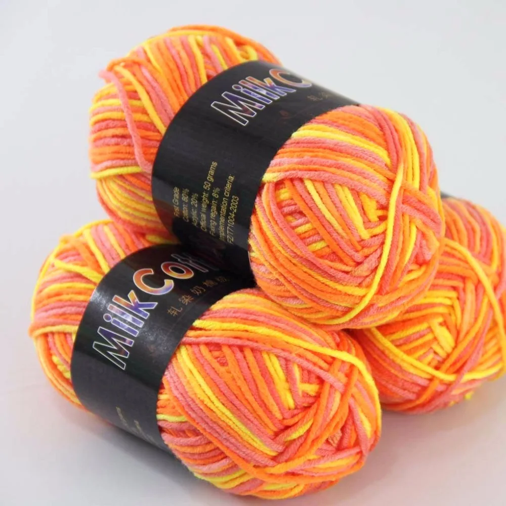 Sale 3ballsx50g Soft Cotton Baby Yarn New Hand-dyed Wool Socks Scarf Knitting Yarn Orange 2075-14-3
Sale 3ballsx50g Soft Cotton Baby Yarn New Hand-dyed Wool Socks Scarf Knitting Yarn Orange 2075-14-3