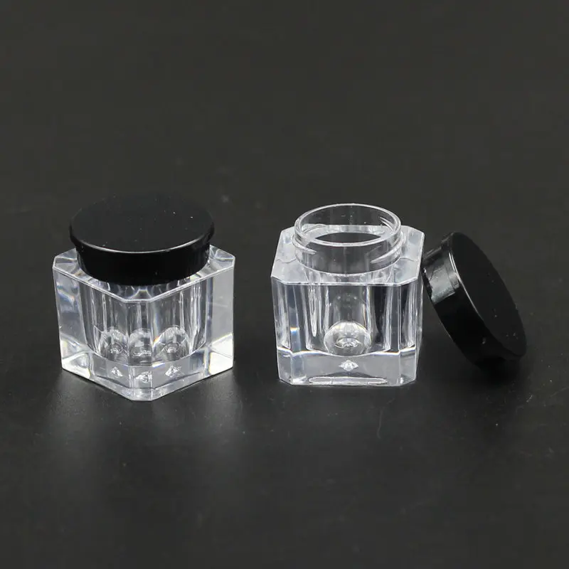 High Quality 50pcs/Lot 4g Square Shape Clear Cream Jar With Black Lid Cosmetic Container Plastic Bottle Makeup Sample Jar PS Pot
High Quality 50pcs/Lot 4g Square Shape Clear Cream Jar With Black Lid Cosmetic Container Plastic Bottle Makeup Sample Jar PS Pot