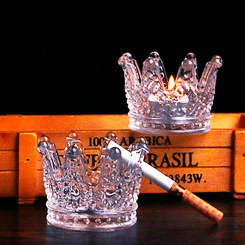 Glass Ashtray Cigar Ashtray Tray Crown Designer Ashtrays Candle Holder Home Decor Smoking Accessories Tool Gift for Home Bar
Glass Ashtray Cigar Ashtray Tray Crown Designer Ashtrays Candle Holder Home Decor Smoking Accessories Tool Gift for Home Bar