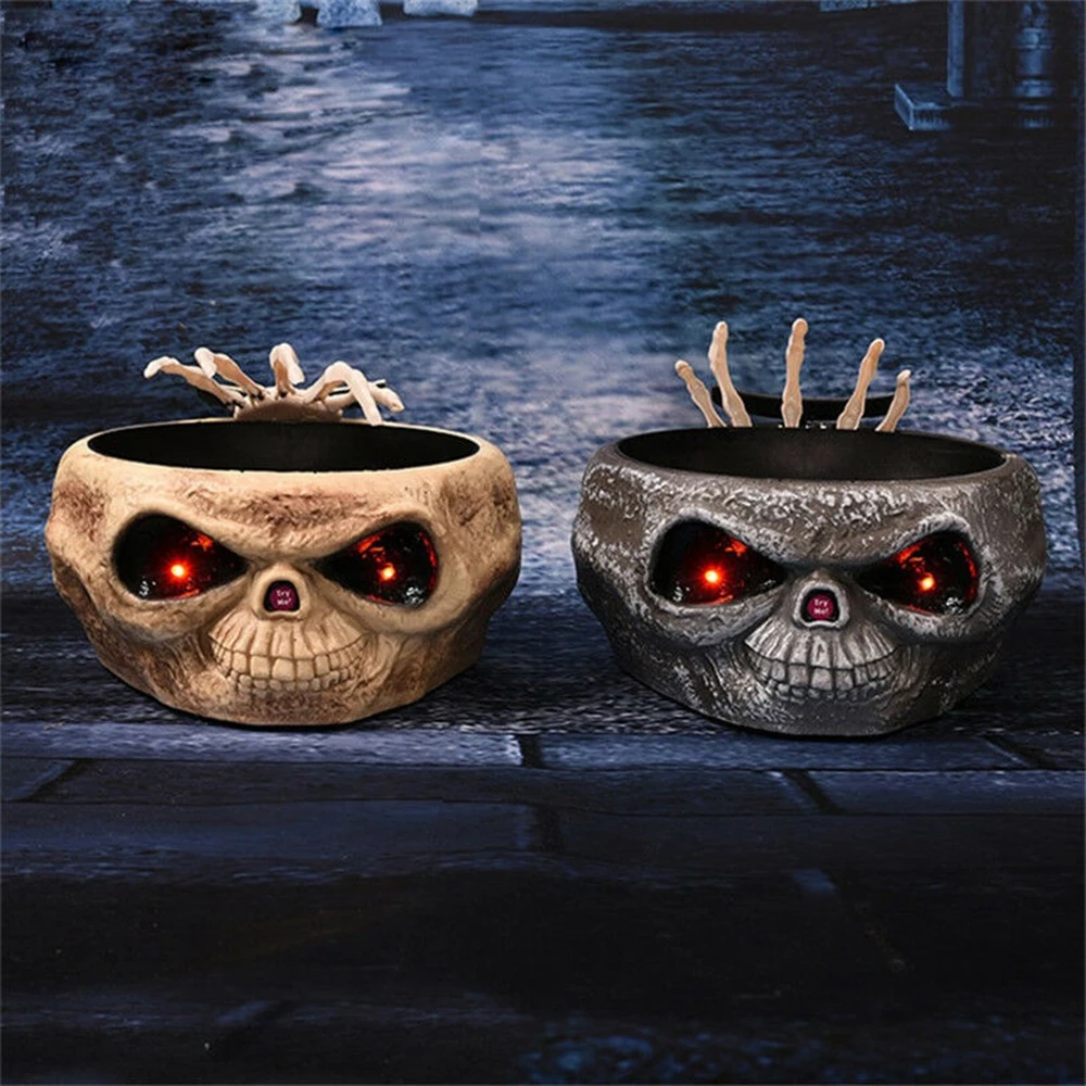 2019 New Halloween Fruit Candy Skull Head Bowl Halloween decoration props Ghost Hand Fruit Bar Skeleton Hand Props for Party
2019 New Halloween Fruit Candy Skull Head Bowl Halloween decoration props Ghost Hand Fruit Bar Skeleton Hand Props for Party