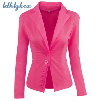 Solid Long Sleeve Short Section Blazers Female 2018 Spring-autumn New Office Lady Single-breasted Rose Red Casual Slim Suit L240
Solid Long Sleeve Short Section Blazers Female 2018 Spring-autumn New Office Lady Single-breasted Rose Red Casual Slim Suit L240