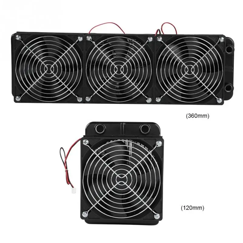 120mm 360mm 2pins DC12V 0.15A CPU Water Cooling Radiator G1/4 Thread Heat Row Radiator with Fan 18 Tubes
120mm 360mm 2pins DC12V 0.15A CPU Water Cooling Radiator G1/4 Thread Heat Row Radiator with Fan 18 Tubes