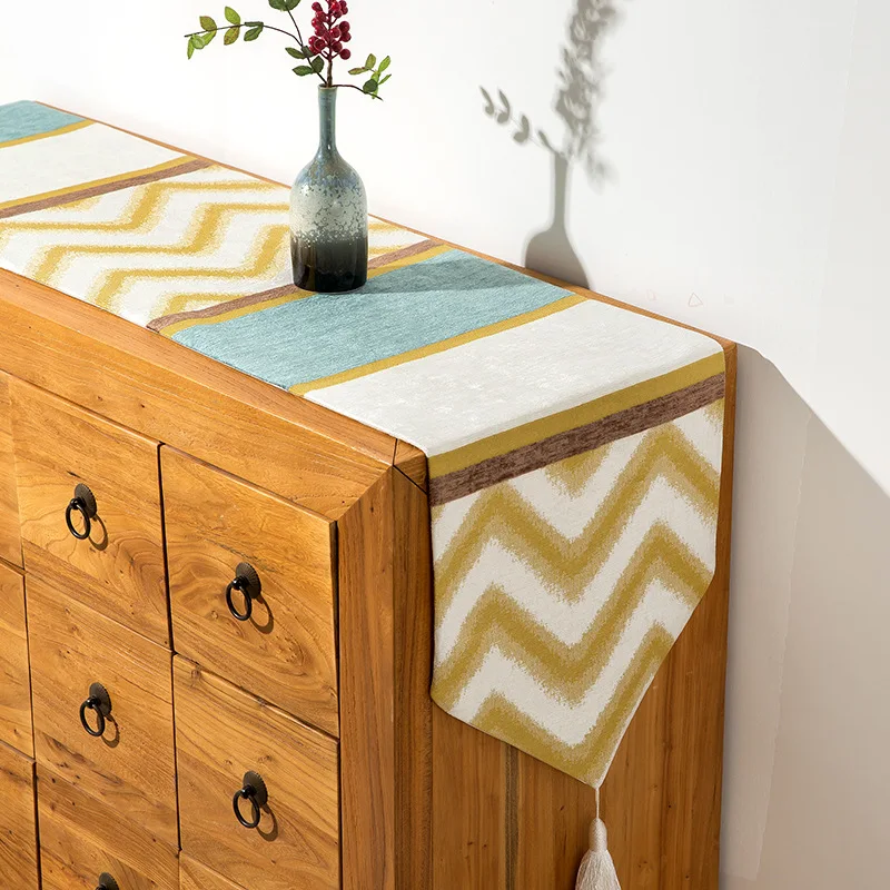Nordic Lemon Yellow Striped Home Tablecloth American Jacquard Table Flag table runner Hotel Bed Towel Bed Flag
Nordic Lemon Yellow Striped Home Tablecloth American Jacquard Table Flag table runner Hotel Bed Towel Bed Flag
