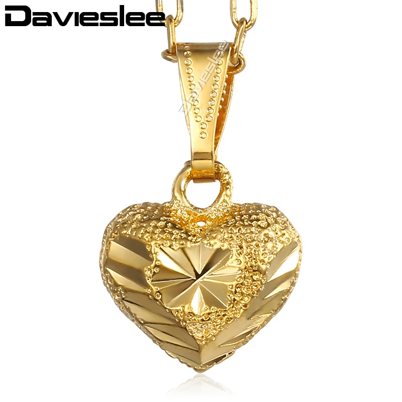 Davieslee Womens Pendant Necklace Carved Heart Shaped Gold Pendant Necklaces Lover Fashion Woman Jewelry 2018 Gifts LGP302
Davieslee Womens Pendant Necklace Carved Heart Shaped Gold Pendant Necklaces Lover Fashion Woman Jewelry 2018 Gifts LGP302