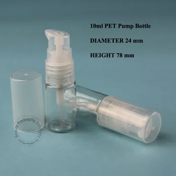 Wholesale 100pcs/Lot 10ml PET Facial Cream Pump Spray Bottle Plastic Lotion Emulsion Small Container Packaging Transparent Cap
Wholesale 100pcs/Lot 10ml PET Facial Cream Pump Spray Bottle Plastic Lotion Emulsion Small Container Packaging Transparent Cap