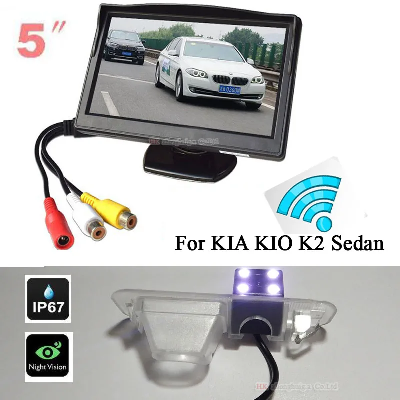 5 Inch Car Monitor TFT LCD Color Screen Digital Display + Wireless Night Vision 4 LED Backup Reverse Camera Waterproof For KIA
5 Inch Car Monitor TFT LCD Color Screen Digital Display + Wireless Night Vision 4 LED Backup Reverse Camera Waterproof For KIA