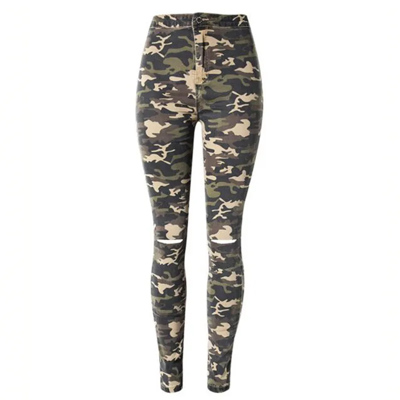 MORUANCLE Fashion Women's Hi Street Camouflage Ripped Jeans Pants High Waist Stretch Denim Trousers For Lady Skinny Pencil Jeans
MORUANCLE Fashion Women's Hi Street Camouflage Ripped Jeans Pants High Waist Stretch Denim Trousers For Lady Skinny Pencil Jeans