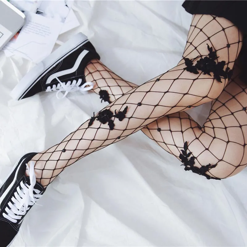 Колготки в сетку 