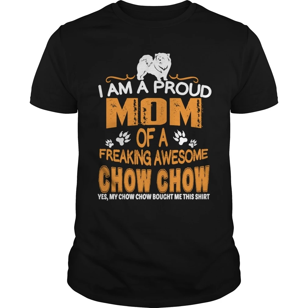 Мужская футболка с коротким рукавом Chow Mom Женская |