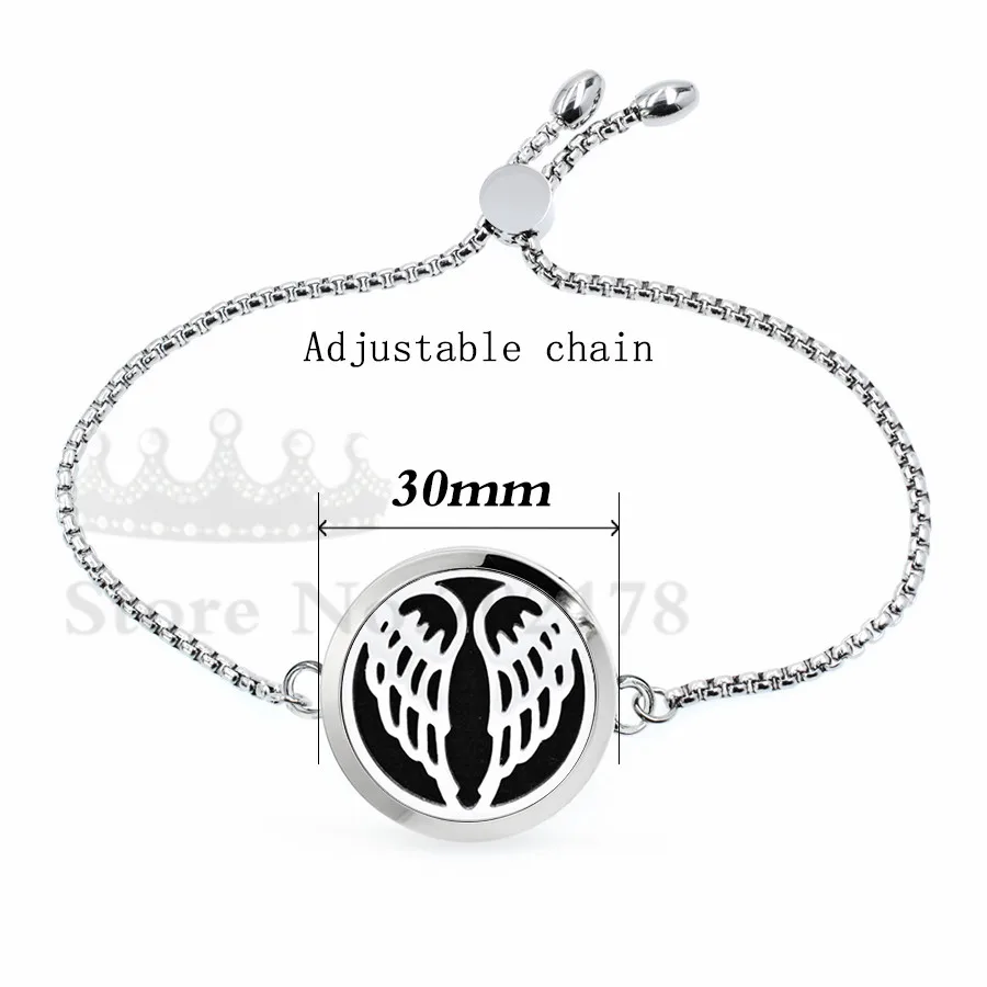 30mm Aromatherapy Bracelet Adjustable chain penguin Essential oil Diffusing for Women (with 10pads) | Украшения и аксессуары