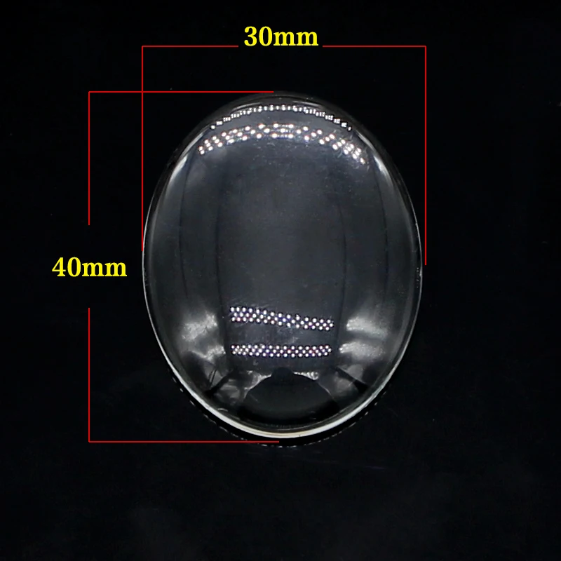 6 pieces of accessories, transparent oval glass, convex 30*40mm Round Flat Back Transparent Clear Glass Cabochon for DIY Charm
6 pieces of accessories, transparent oval glass, convex 30*40mm Round Flat Back Transparent Clear Glass Cabochon for DIY Charm