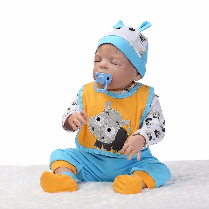23"57cm lovely reborn full silicone babies dolls handmade baby closed eyes fashion cute accompany toy kids birthday present
23"57cm lovely reborn full silicone babies dolls handmade baby closed eyes fashion cute accompany toy kids birthday present