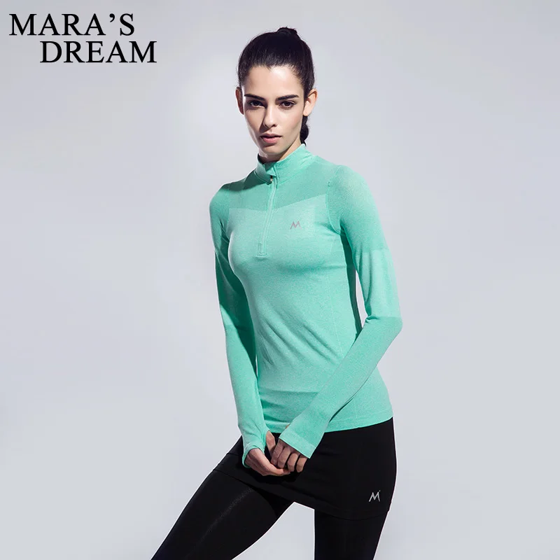 Mara's Dream Yoga Shirts Gym Breathable Dry Quick Solid Color Zippers Women's Sport Shirts Fitness Long Sleeve Clothing Tops
Mara's Dream Yoga Shirts Gym Breathable Dry Quick Solid Color Zippers Women's Sport Shirts Fitness Long Sleeve Clothing Tops