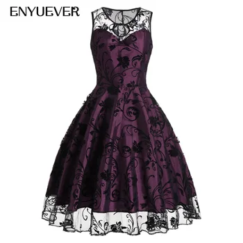 Enyuever Summer Dress Womens Clothing Sleeveless Retro Tunic Mesh Lace Elegant Evening Party Swing Casual Dress Vintage Jurken
Enyuever Summer Dress Womens Clothing Sleeveless Retro Tunic Mesh Lace Elegant Evening Party Swing Casual Dress Vintage Jurken