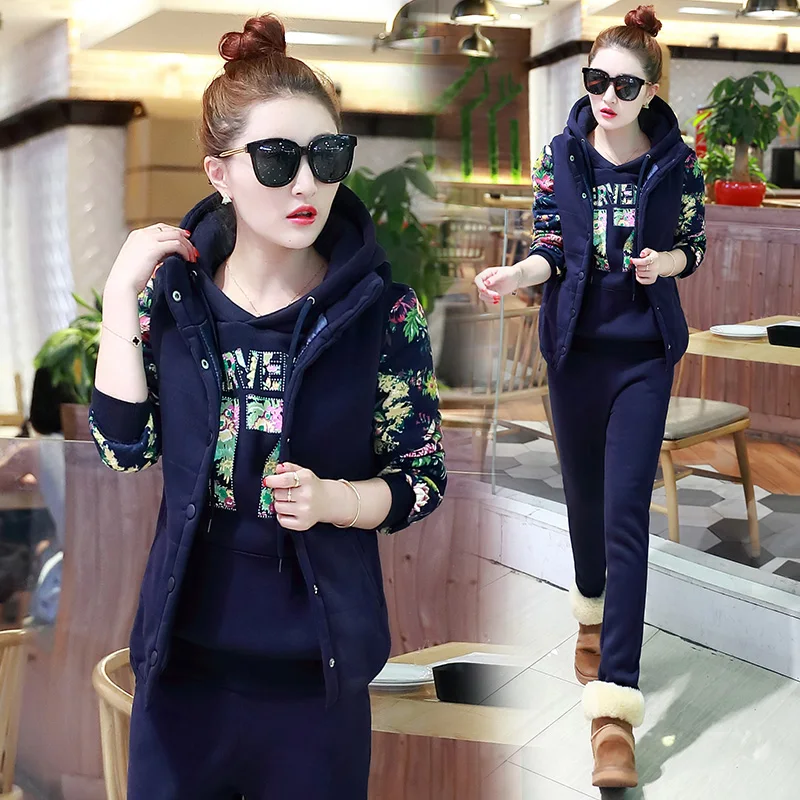 women 3 pcs clothing set hoodies vest pants casual outfit korean fashion girl clothes slim plus size fall winter M-3XL Hood
women 3 pcs clothing set hoodies vest pants casual outfit korean fashion girl clothes slim plus size fall winter M-3XL Hood