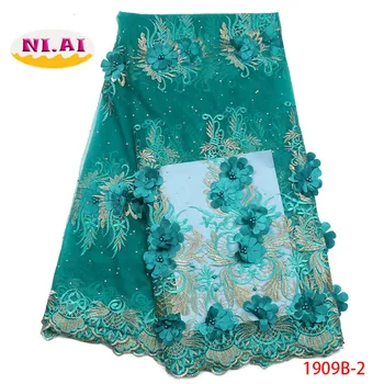 New Style Nigerian 3D Lace Fabrics 2019 High Quality Tulle African Laces Fabric Wedding French Tulle Lace Material XY1909B-1
New Style Nigerian 3D Lace Fabrics 2019 High Quality Tulle African Laces Fabric Wedding French Tulle Lace Material XY1909B-1
