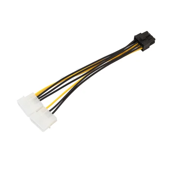 1pcs Dual 4Pin to 8Pin(6+2) graphics card power line dual 4PIN to 8PIN graphics cable supply
1pcs Dual 4Pin to 8Pin(6+2) graphics card power line dual 4PIN to 8PIN graphics cable supply