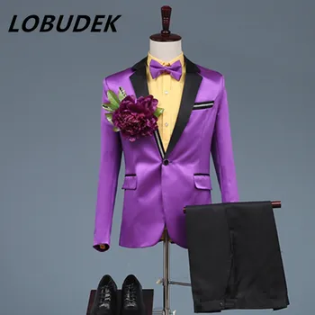 Adult Formal Men Suits Purple Red Flower Blazers Wedding Groom Master Stage Dresses Prom Party Singer Chorus Host Show Costume
Adult Formal Men Suits Purple Red Flower Blazers Wedding Groom Master Stage Dresses Prom Party Singer Chorus Host Show Costume