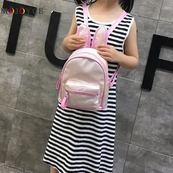 Cute Girls Laser Rabbit Ear Backpack Gradient Parent-child Knapsack PU Leather Backpack
Cute Girls Laser Rabbit Ear Backpack Gradient Parent-child Knapsack PU Leather Backpack