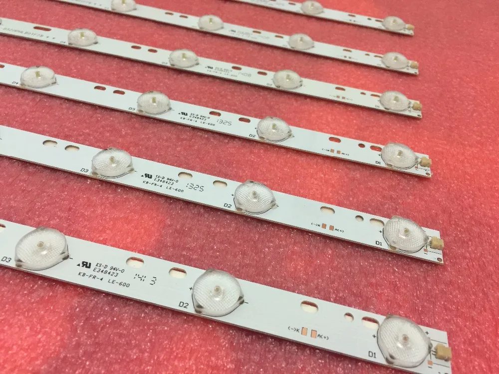 6pcs 32'' 570mm*17mm 10leds LED Backlight Lamps LED Strips w/ Optical Lens Fliter for TV Monitor Panel 30V New
6pcs 32'' 570mm*17mm 10leds LED Backlight Lamps LED Strips w/ Optical Lens Fliter for TV Monitor Panel 30V New