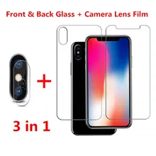 New 3-IN-1 Front+Back +Lens Protective tempered glass For iphone se2 XS 13 12 7 8 plus 11 pro max Screen Protector protective
New 3-IN-1 Front+Back +Lens Protective tempered glass For iphone se2 XS 13 12 7 8 plus 11 pro max Screen Protector protective