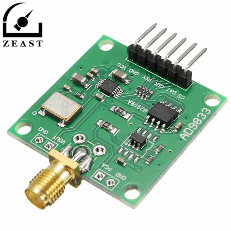 AD9833 DDS Signal Generator Module 0-12.5MHz Square / Triangle / Sine Wave 2.3V-5.5V 32mmx32mm
AD9833 DDS Signal Generator Module 0-12.5MHz Square / Triangle / Sine Wave 2.3V-5.5V 32mmx32mm