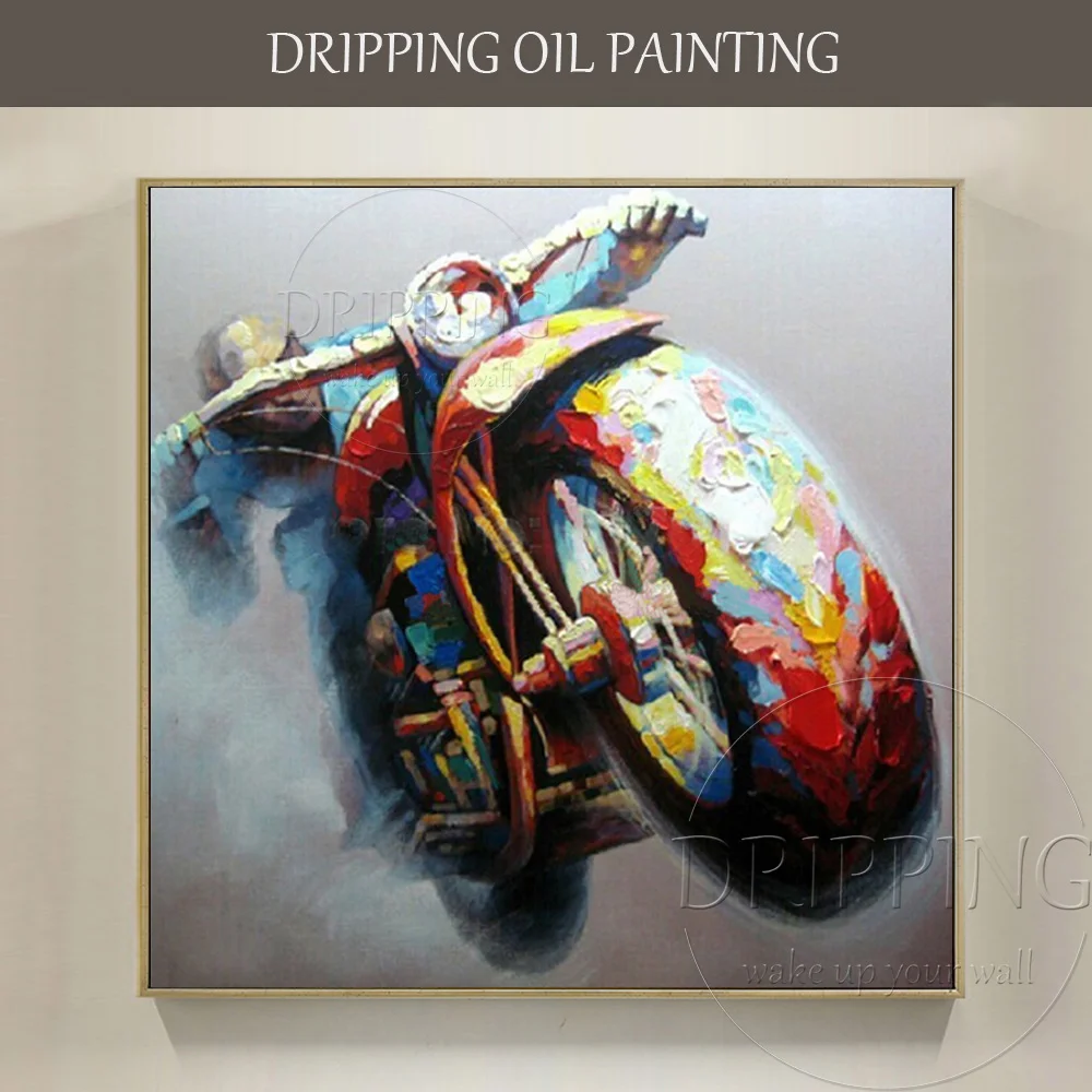 Cheap Price Hand-painted High Quality Modern Motorcycle Oil Painting Handmade Wall Art Motorcycle Oil Painting for Living Room
Cheap Price Hand-painted High Quality Modern Motorcycle Oil Painting Handmade Wall Art Motorcycle Oil Painting for Living Room