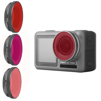 Action Camera Accessories Dive Housing Red / Purple / Pink Filter Lens Suitable snorkeling 1-5-21M For DJI OSMO Action Camera
Action Camera Accessories Dive Housing Red / Purple / Pink Filter Lens Suitable snorkeling 1-5-21M For DJI OSMO Action Camera