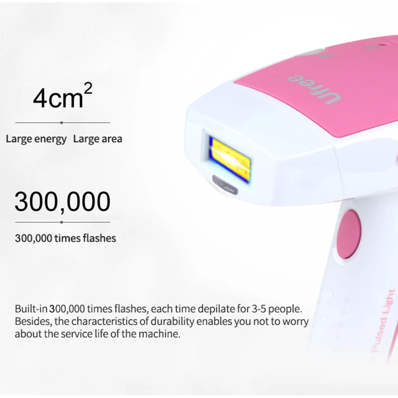 Ufree Hair Epilator Permanent Hair Removal Home Use Women Hair Removal Whole Body Bikini White & Pink
Ufree Hair Epilator Permanent Hair Removal Home Use Women Hair Removal Whole Body Bikini White & Pink