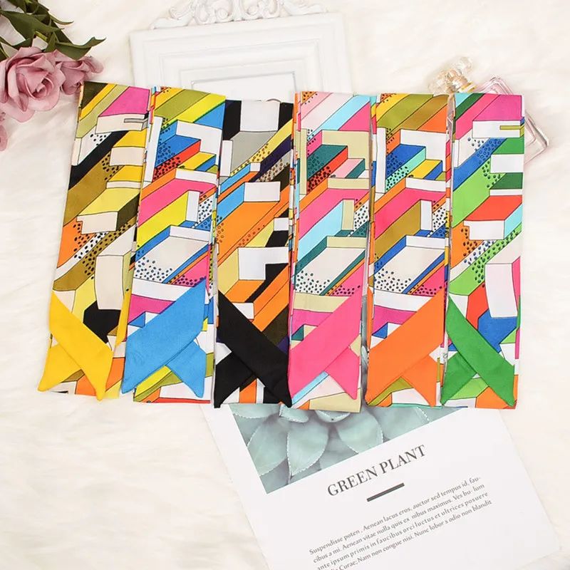 2019 Multi-function Bag Scarf New Design Print Silk Scarf Women Small Bag Ribbon Female Headwear Hair Handbag Small Long Scarves
2019 Multi-function Bag Scarf New Design Print Silk Scarf Women Small Bag Ribbon Female Headwear Hair Handbag Small Long Scarves
